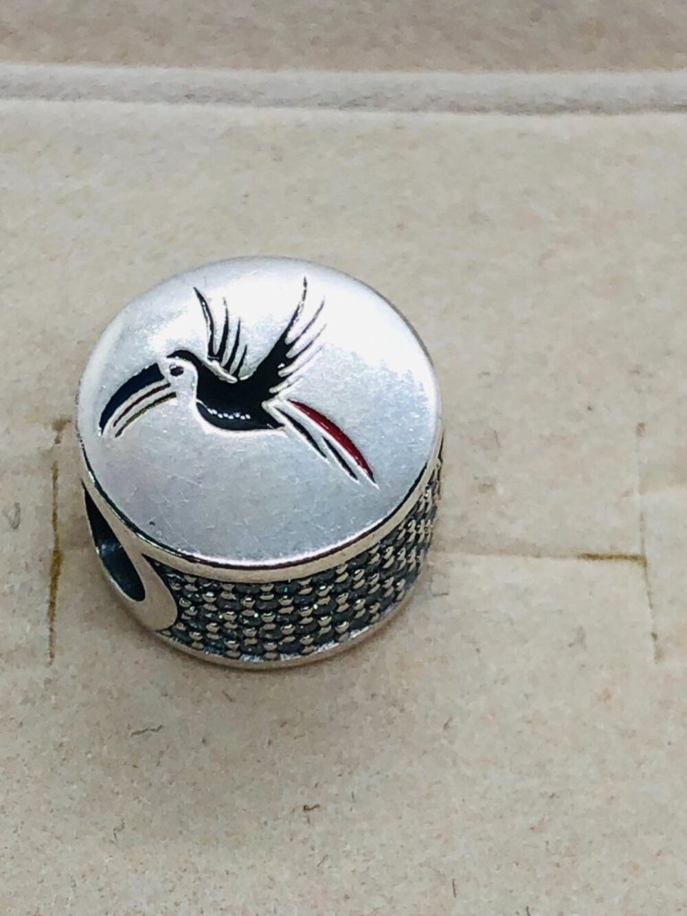 ✨🔥Pandora Flag of Belize Exclusive Bead Charm/ Toucan Travel charm